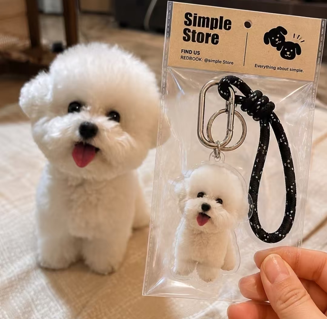 Keep Your Fur Baby Close | Custom Pet Photo Keychain Charm