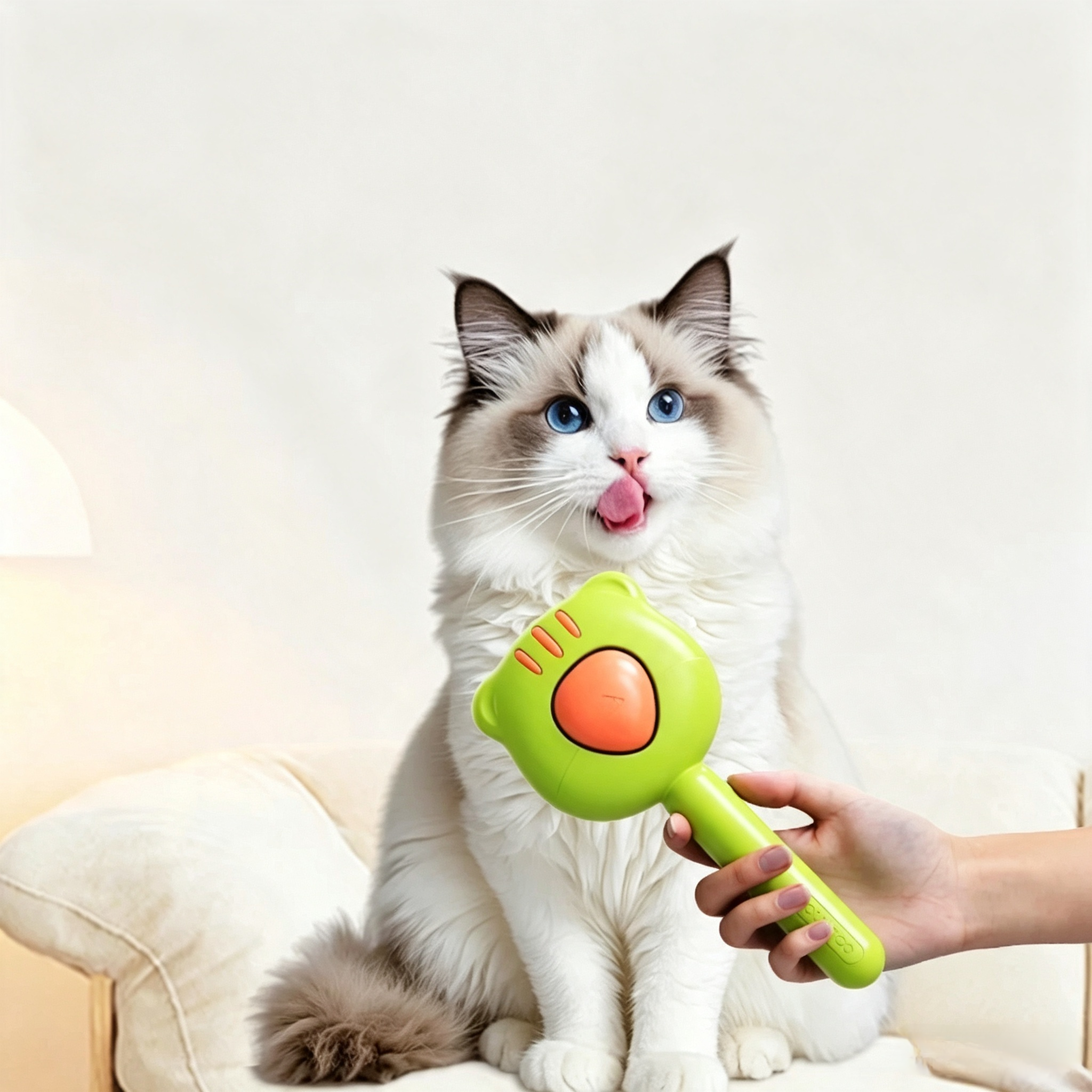 Pet Deshedding Brush – Gentle Grooming Tool for Cats & Dogs