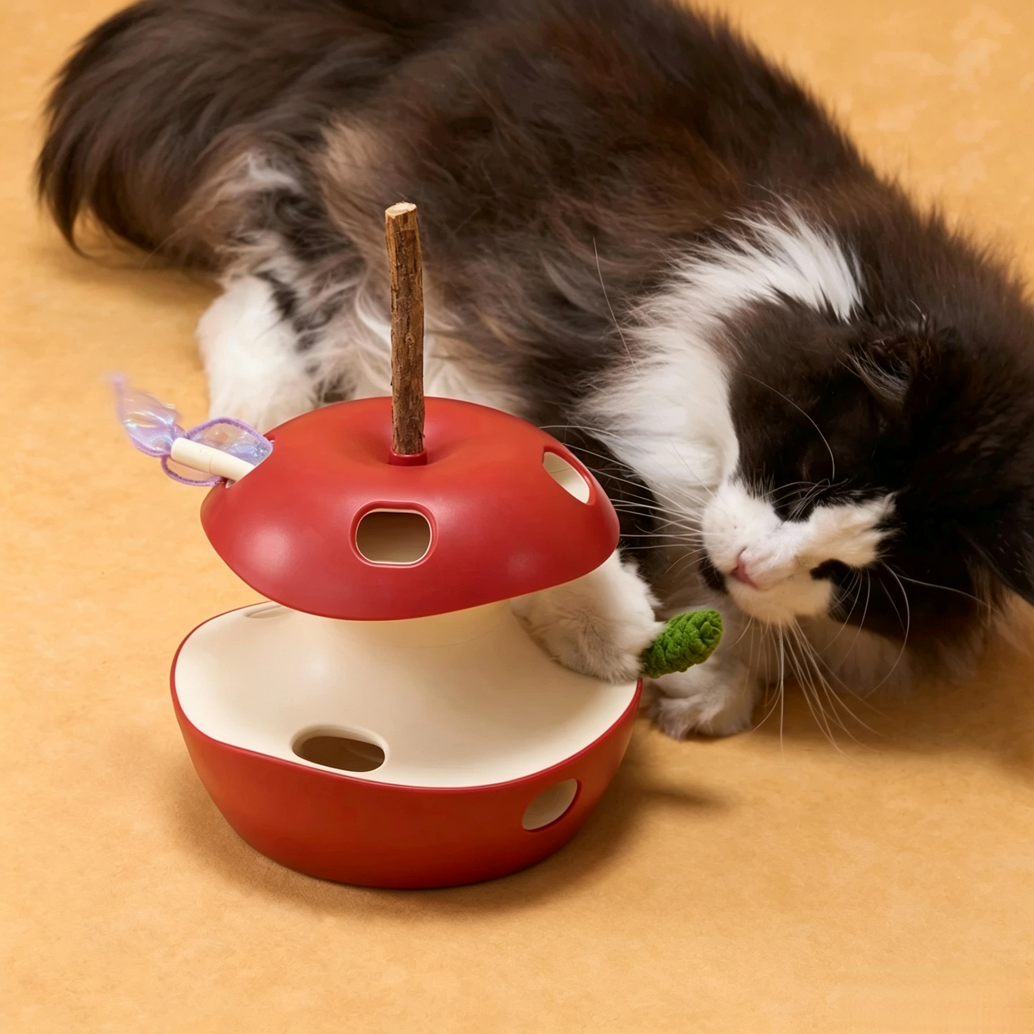 Interactive Cat Toy – Automatic Self-Playing Cat Entertainment Wheel