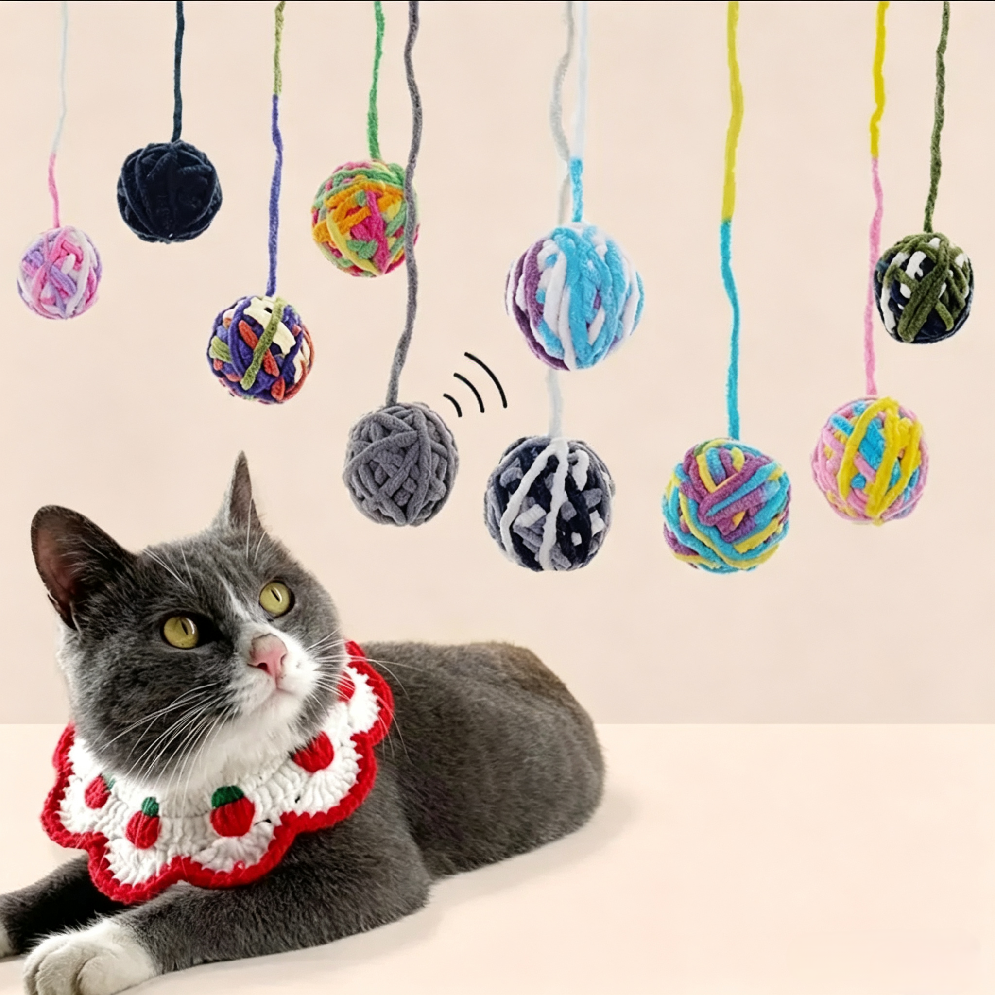 Bell Wool Ball Cat Toy
