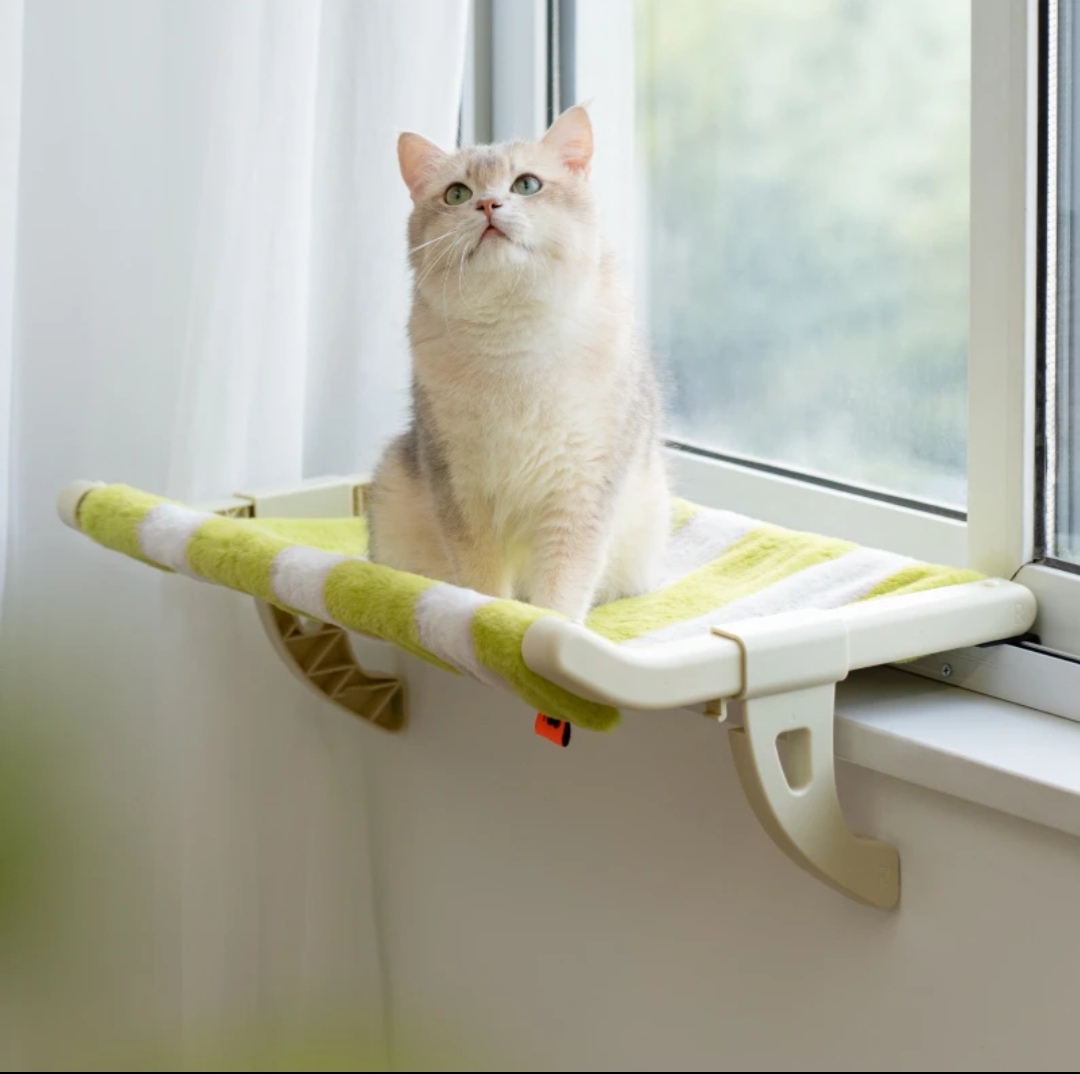 Multi-Use Hanging Cat Bed – Window, Bedside & Cabinet Cat Hammock