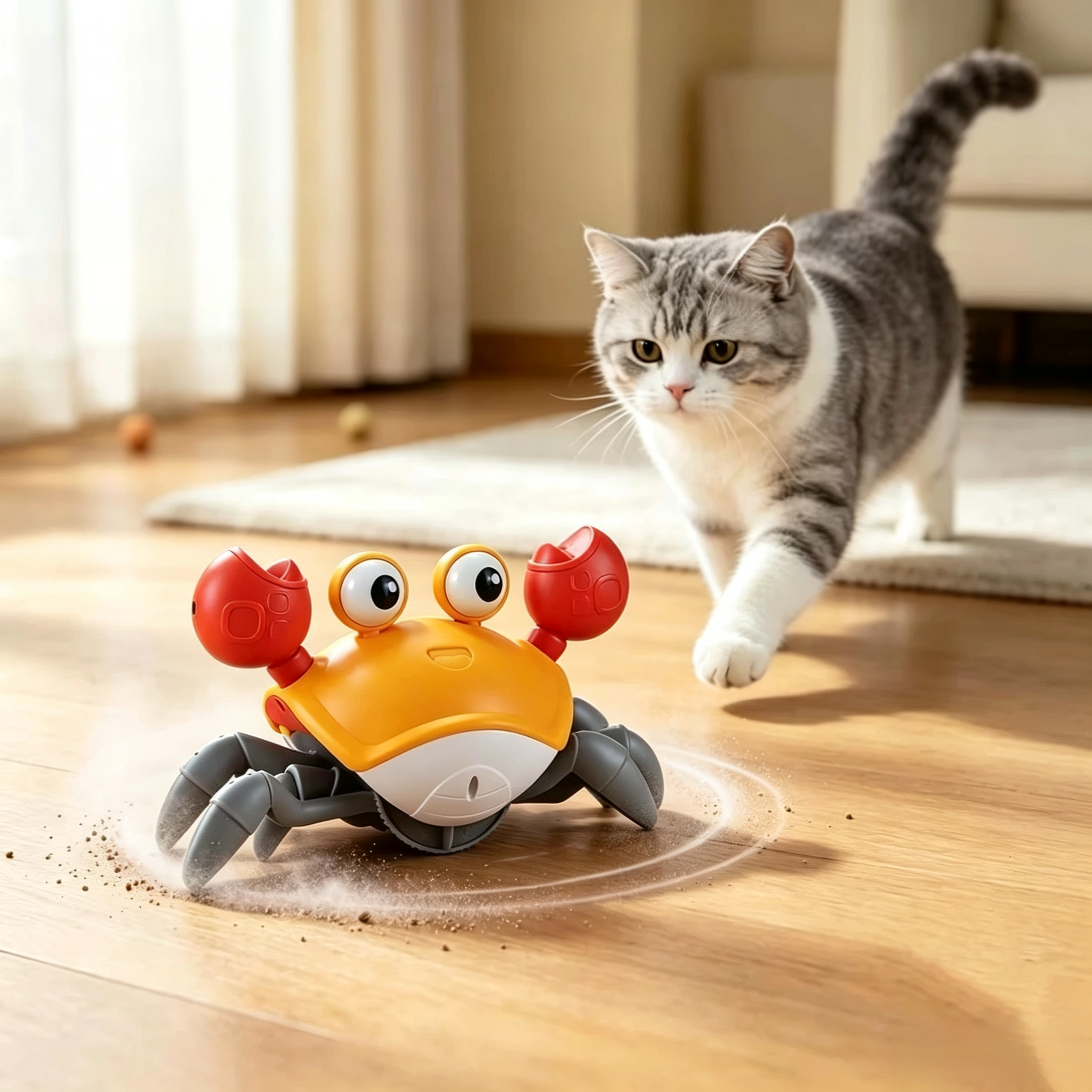 Walking Crab Cat Toy